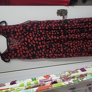 Kiss Mark Dress with Belt